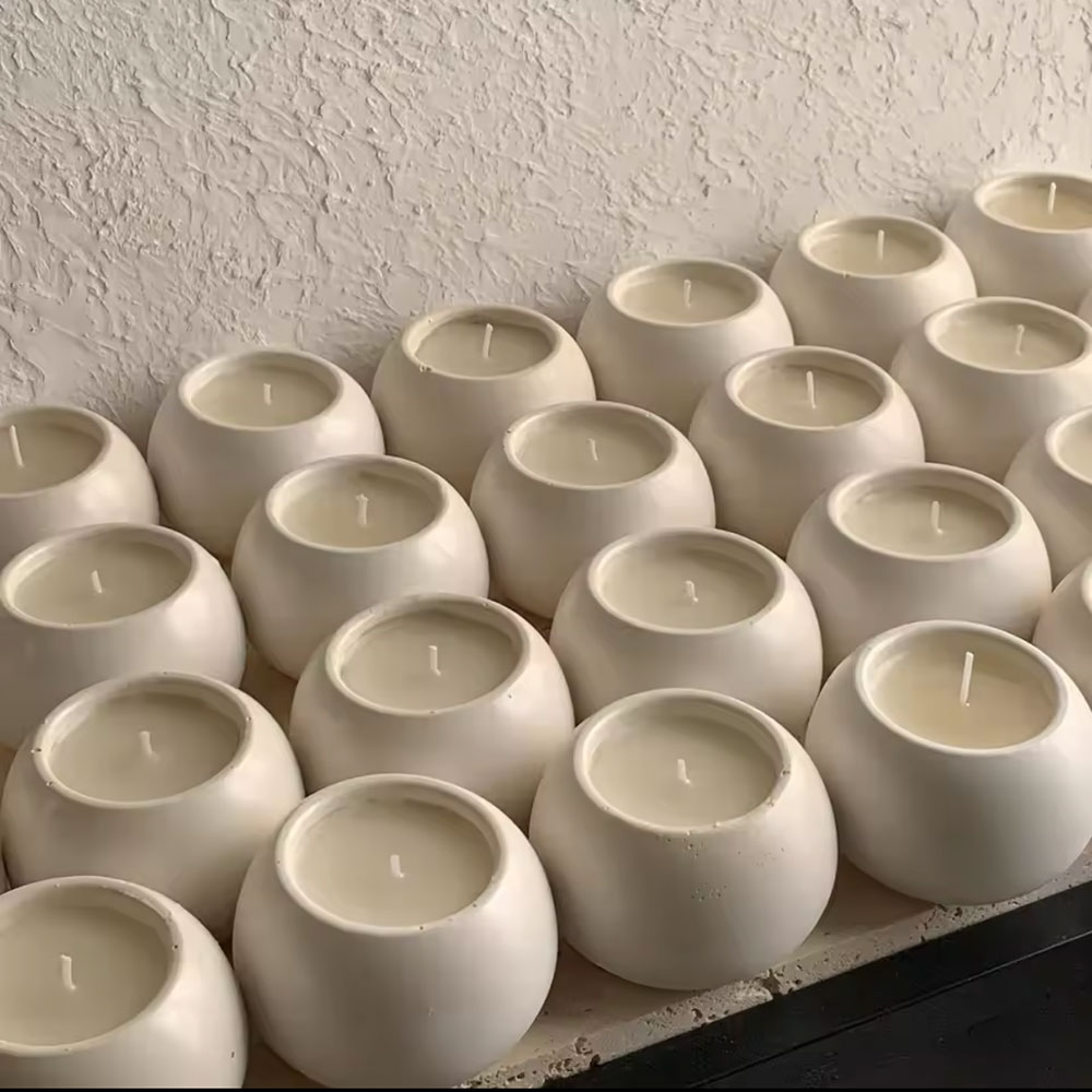 Silicone Mold Round Candle Hol - Echeveria Succulent recension och pris