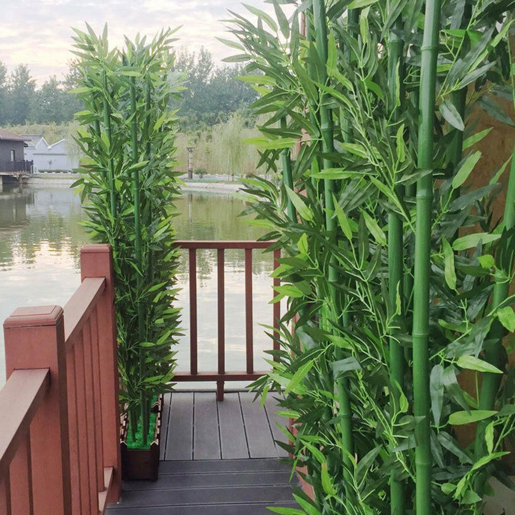 10pcs Artificial Green Bamboo  - Ficus Lyrata Tree recension och pris