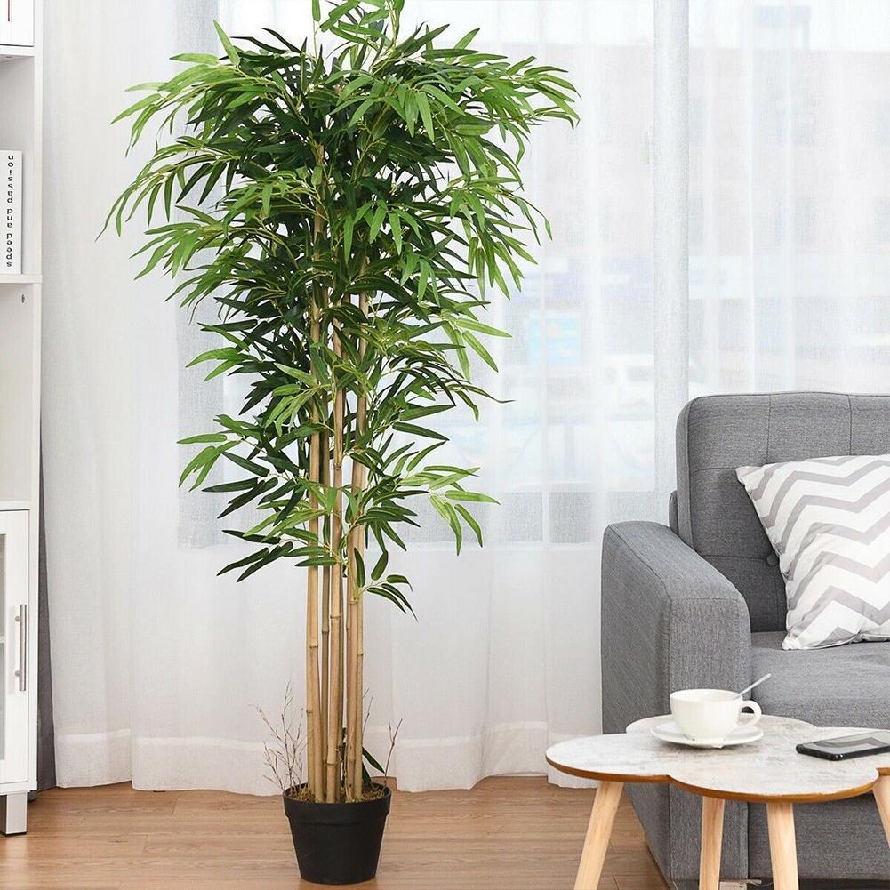 10pcs Artificial Green Bamboo  - Ficus Lyrata Tree recension och pris