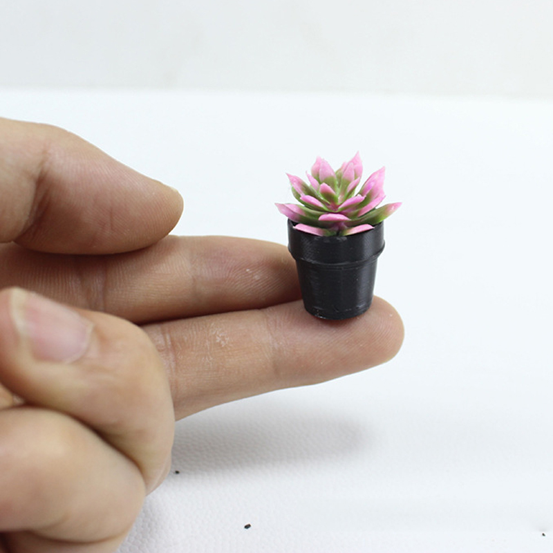 8Pcs Miniature Plastic Potted  - Echeveria Succulent recension och pris