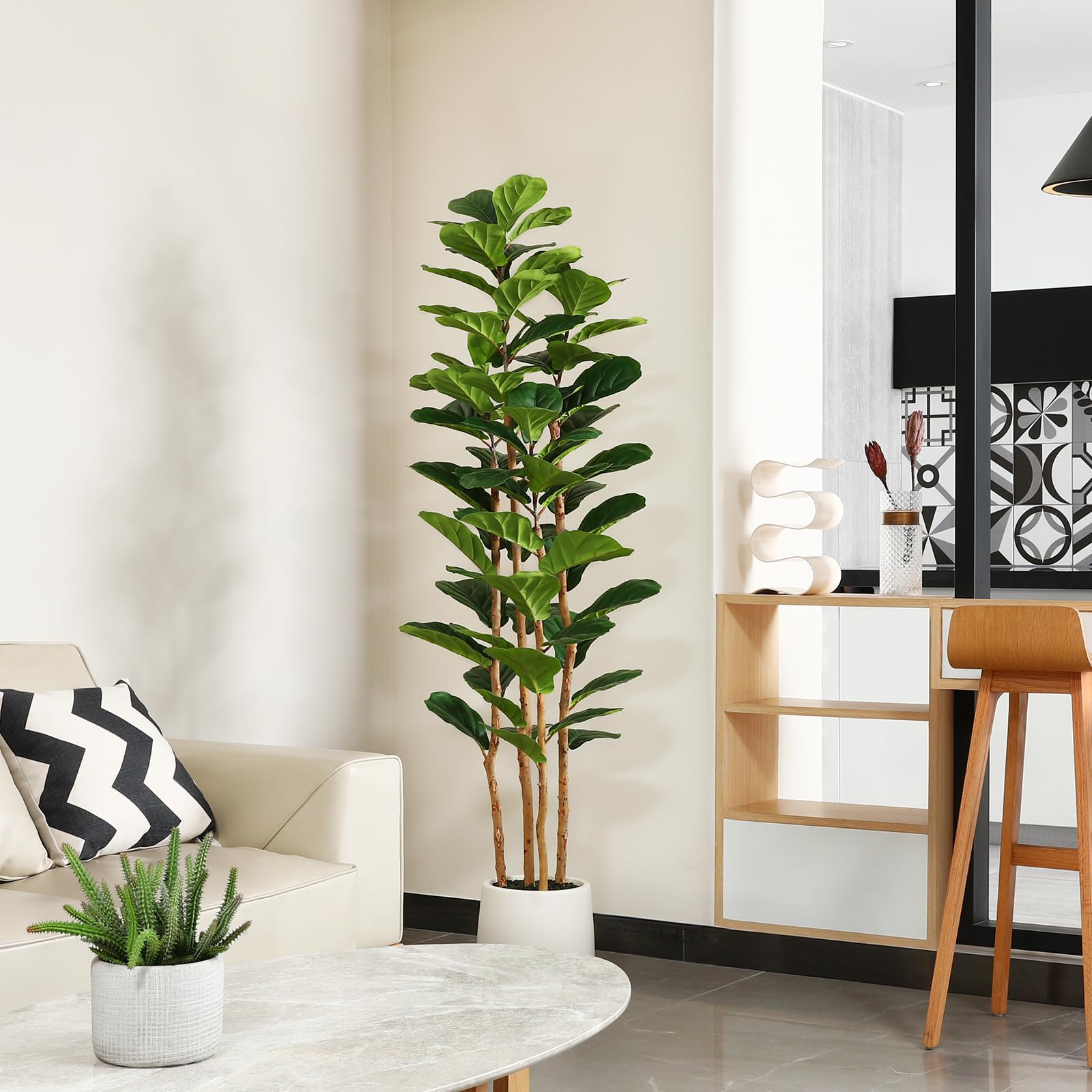 Artificial Fiddle Leaf Fig Tre - Ficus Lyrata Tree recension och pris